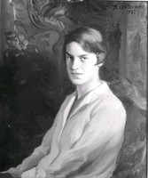 Fröken Thérése Anna- Lisa Ingeström, målning av Bernhard Österman