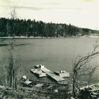 Fiske i Båven i Ålberga år 1961