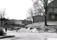 Markarbete i korsningen Slottsgatan - Östra Trädgårdsgatan.