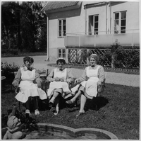 Personalen på Rosengårdens åldersdomshem i Nynäshamn 1959