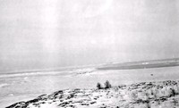 Vinterbild över havet vid Oxelösund, tidigt 1900-tal