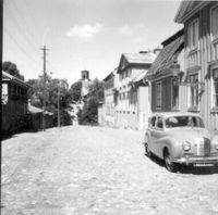 Behmbrogatan i Nyköping, 1956