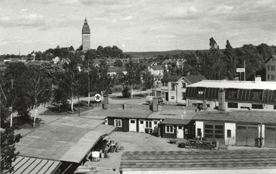 Utsikt österut över kv. Lergropen i Strängnäs.