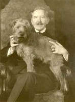 Bernhard Österman med sin hund 1932