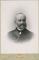 Porträtt av Alexander Neubeck, verkmästare vid Aktiebolag Periodens fabrik i Nyköping, ca 1880-tal