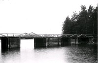 Gamla bron vid Tärnö i Husby-Oppunda socken omkring 1920
