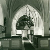 Ljuskronor i altargången, Lista kyrka