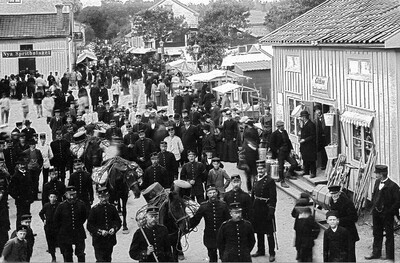 Marknaden i Malmköping, 1902