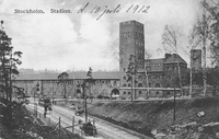 Vykort från Stockholm, Stadion den 10 juli 1912, under olympiska spelen