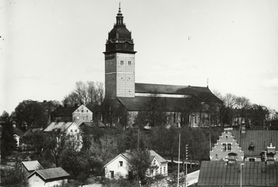 Utsikt från Åkern 3 över Kungsträdgården i Strängnäs