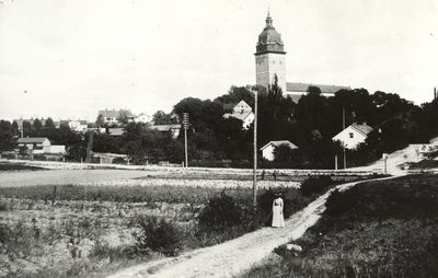 Utsikt över det ännu ej bebyggda kvarteret Åkern i Strängnäs