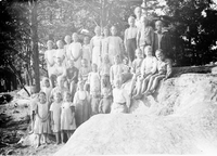 Oidentifierade barn, möjligen Söndagsskola ca 1920-tal