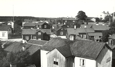 Utsikt från sparbankshuset i Strängnäs.