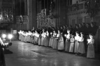 Söndagsskolan i Strängnäs domkyrka ca 1957