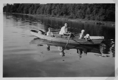 Fiske vid Täckhammars bro ca 1949