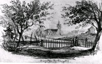 Målning av Västra Vingåkers kyrka, 1852