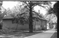 Mentalsjukhusbyggnad på Sundby sjukhusområde, Strängnäs 1986