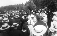 Josef Hedebo, sommarfesten i Kjula år 1935