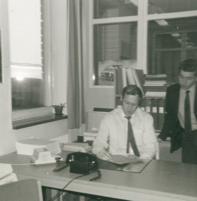 Saab-ANA:s reservdelsavdelning, kontoret i Nyköping ca 1968-72