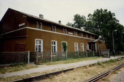 Tågstation i Grünheide år 1992