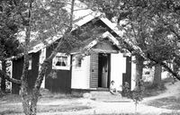 Biblioteket vid Åsgård, 1949.