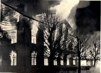 Direktör Christoferssons villa i brand, Vingåker år 1938