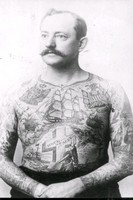 Tatuerad man, cirka 1920-tal