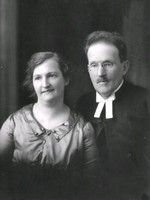Porträtt på en pastor och en kvinna
