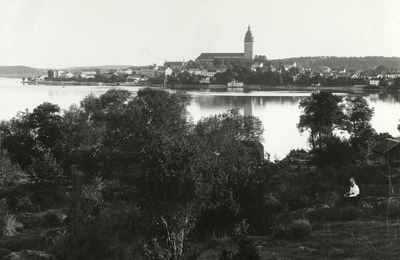 Utsikt från Abborrberget mot Strängnäs.