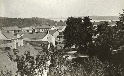 Utsikt från det höga Jäderholmska huset i Strängnäs