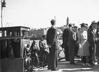 Sjösättning i Göteborg 12 juli 1945 av A-B Disas M.S. ”Yvonne”