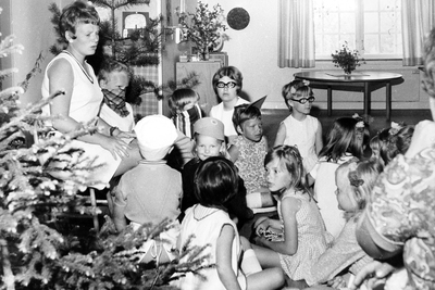 Julgransplundring i förskolan i Flen på 1970-talet