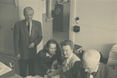 Eivor Gemzell med kollegor, 1940-tal