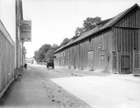 Helanders magasin vid Bagaregatan 42 i Nyköping år 1919
