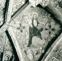 Valvmålning i Vrena kyrka 1943