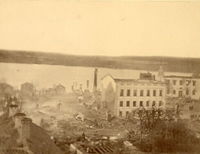 Strängnäs efter stadsbranden 16 april 1871