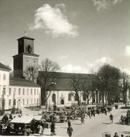 Stora Torget i Nyköping år 1945
