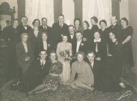 Fritz och Sigrid på bröllopsfest, 1940-tal