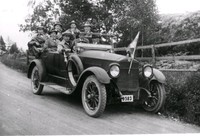 Taxibil före 1923, ägare Petrus Andersson, Östra Skenala, Bettna