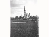 Floda kyrka från väster, 1890-tal