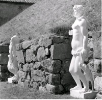 Jupiter och Diana, trädgårdsskulptur 1953