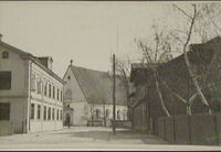 Gatan bortåt Alla Helgona kyrka.