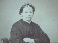 Fru Clara Gabrielsson omkring 1880-tal