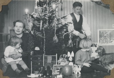 Julafton i Måstena 1937