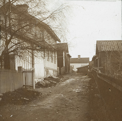 Målargatan i Gnesta, omkring början av 1900-talet