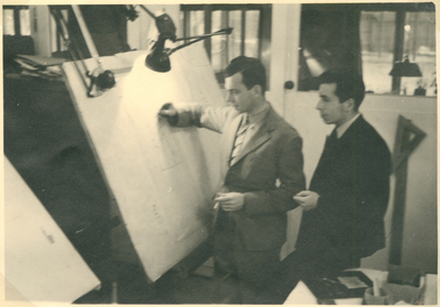 Willy och Kurt på ANA år 1945