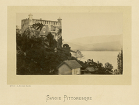 Slottet Bourdeau i Frankrike ca 1900
