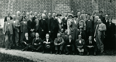 Gruppfoto, bibliotekskurs i Strängnäs.