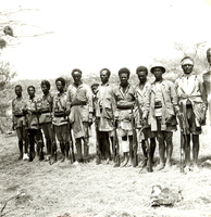 Beväpnad eskort vid gränsen, Etiopien 1935-1936