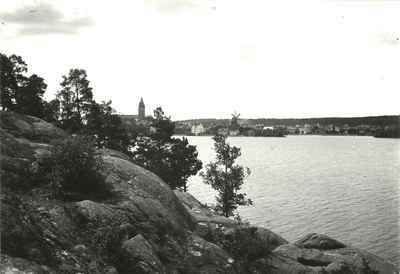 Utsikt mot Strängnäs från Abborrberget.